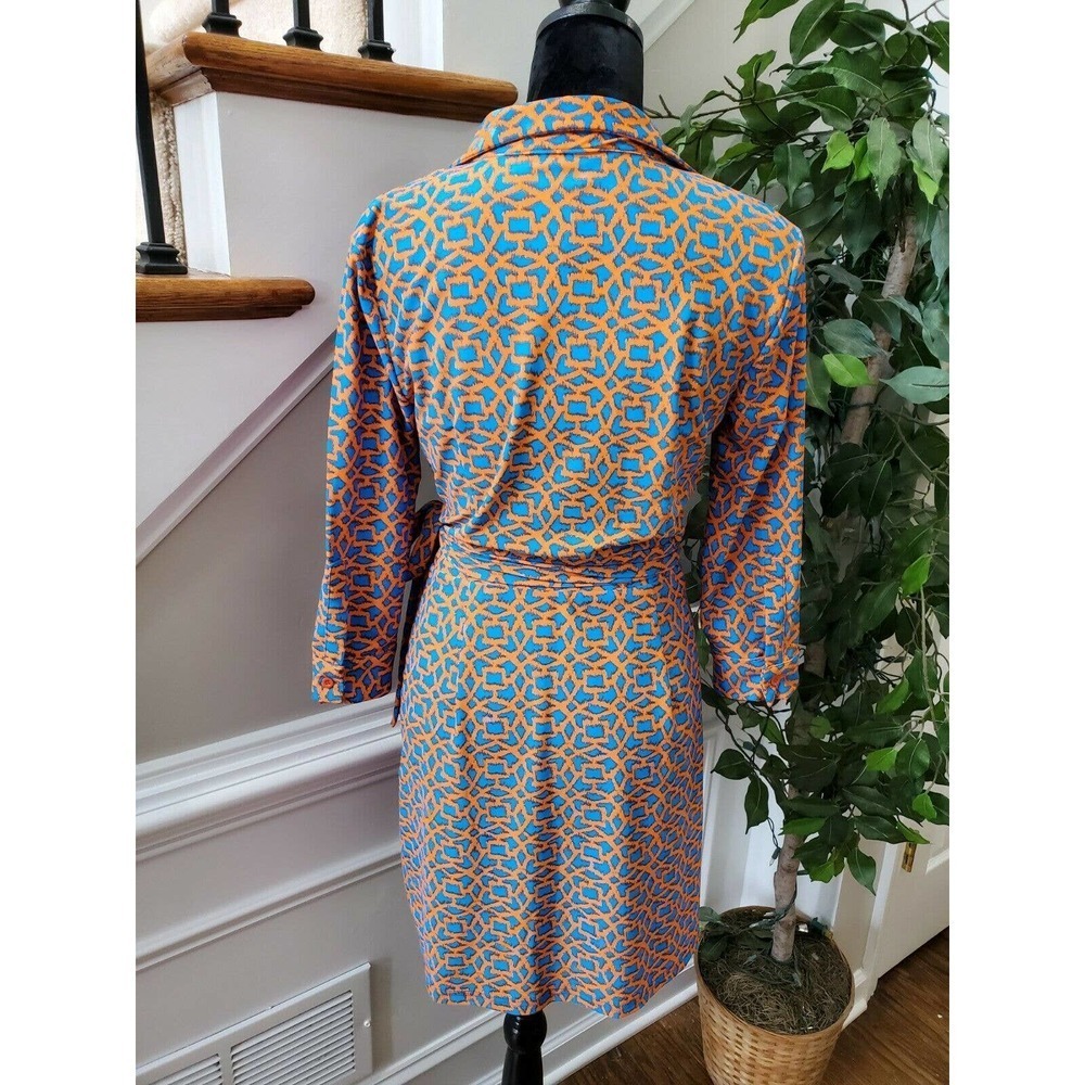 Boutique Aryeh Women's Multicolor Nylon Collared Long Sleeve Knee Length Dress S - Picture 6 of 11